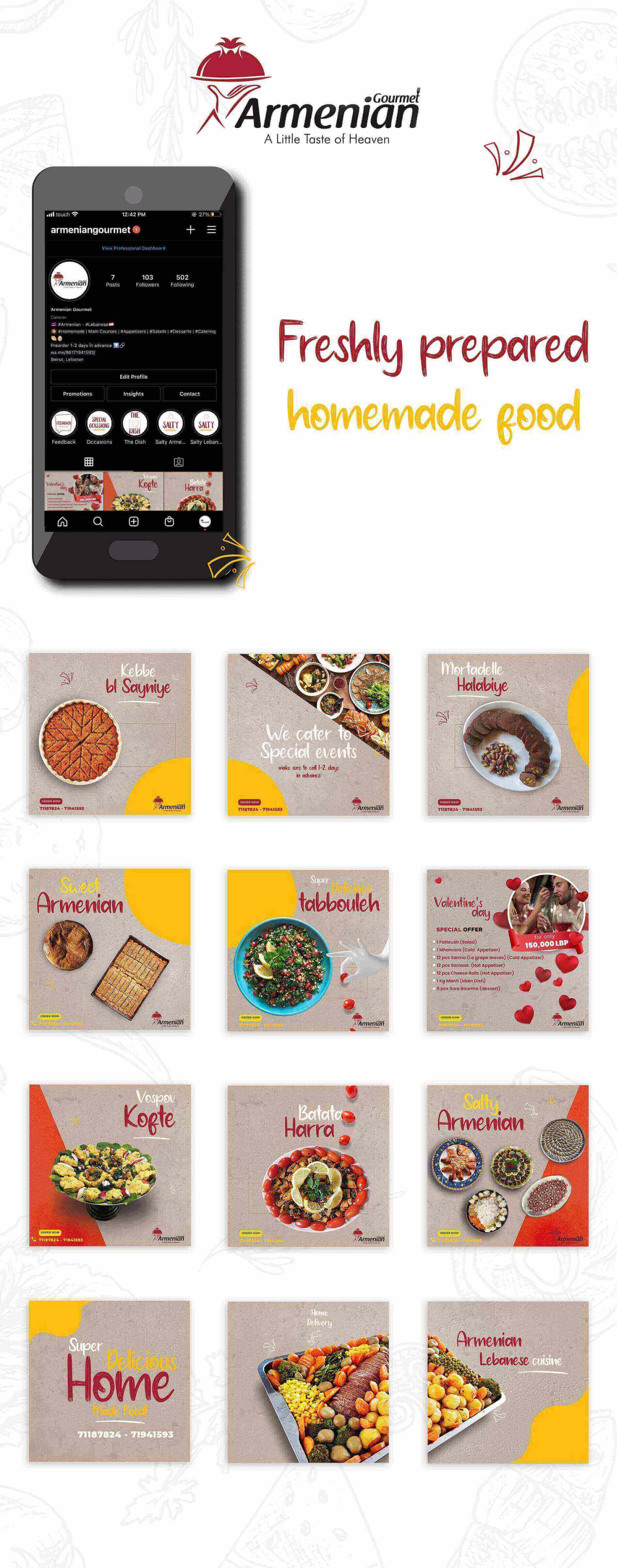 Social Media marketing for Armenian Gourmet in Lebanon