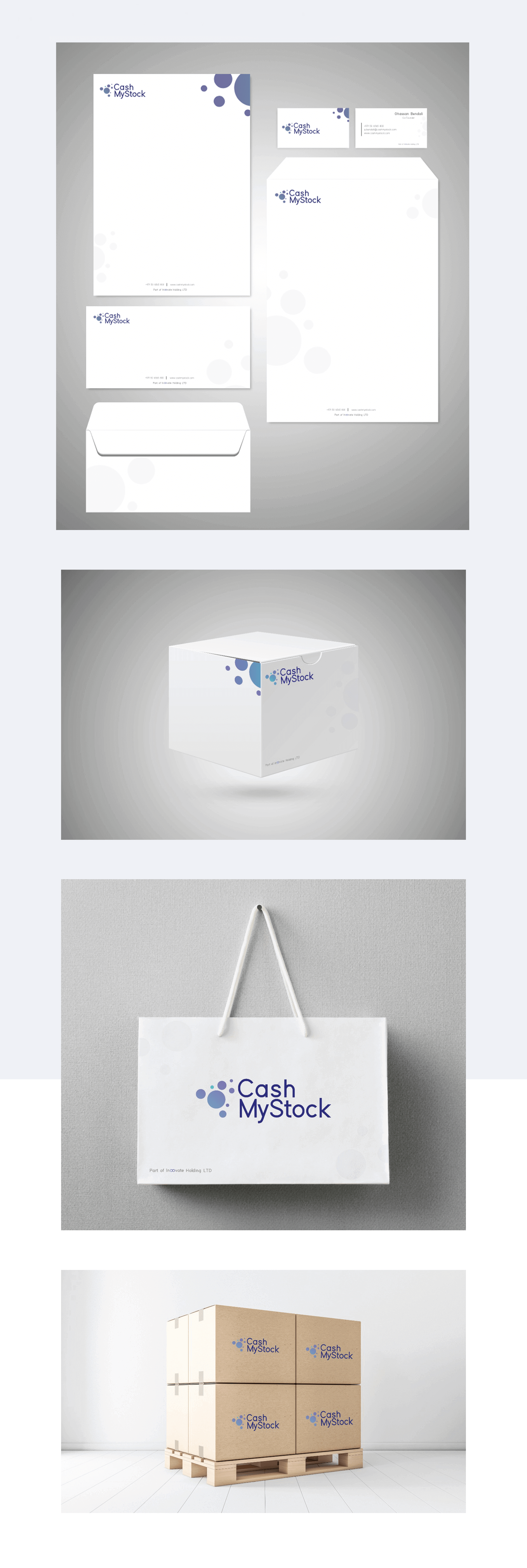 تصميم العلامة التجاريّة ل&quot;كاش ماي ستوك&quot;