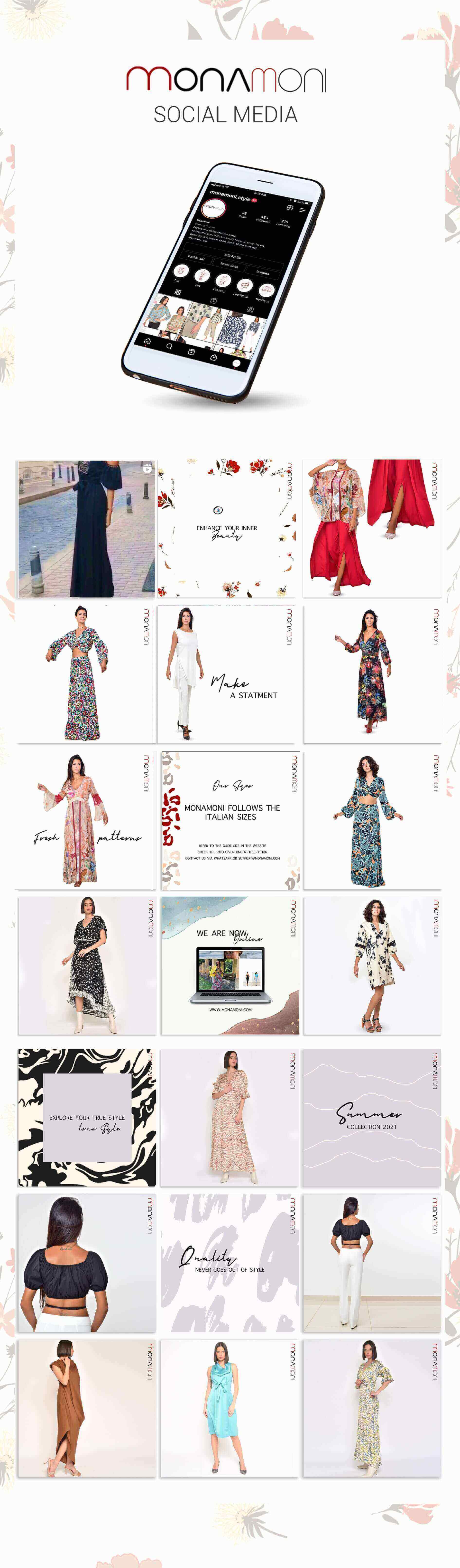 حملات تسويقيّة عبر الإنترنت لمتجر موناموني الإلكتروني