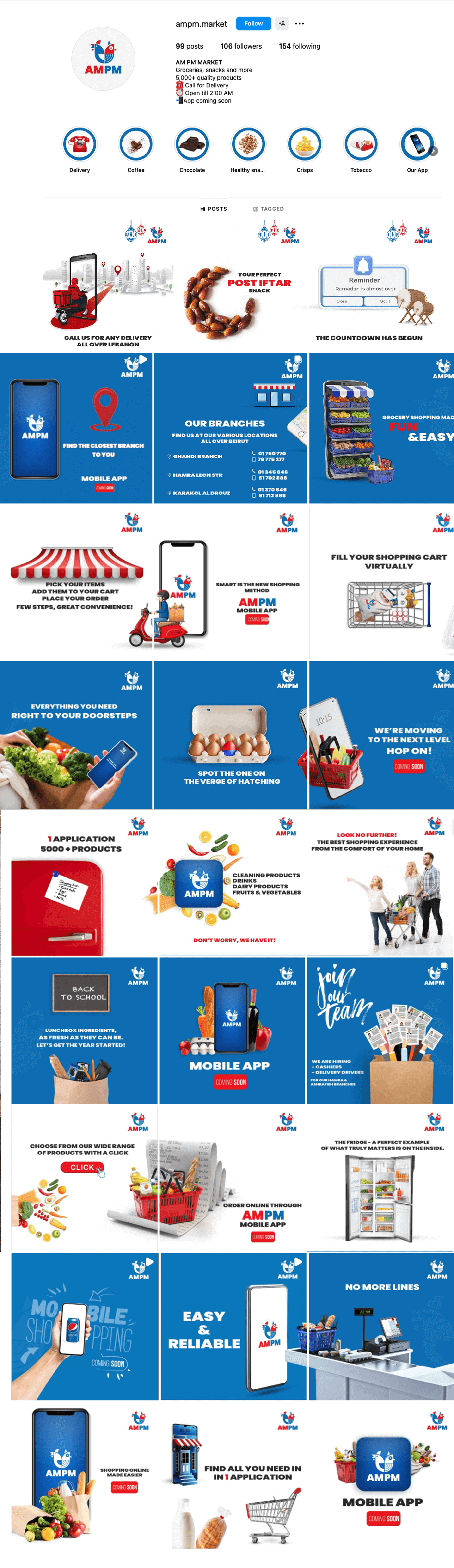 Online Marketing and advertising for AM PM