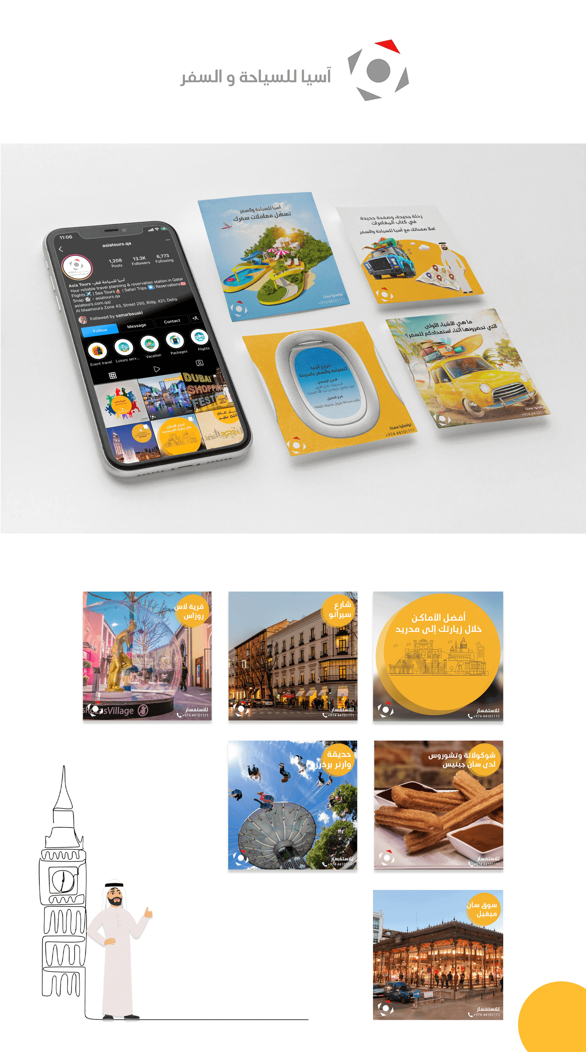 Online marketing and advertising for Asia Tours & Travel in Qatar