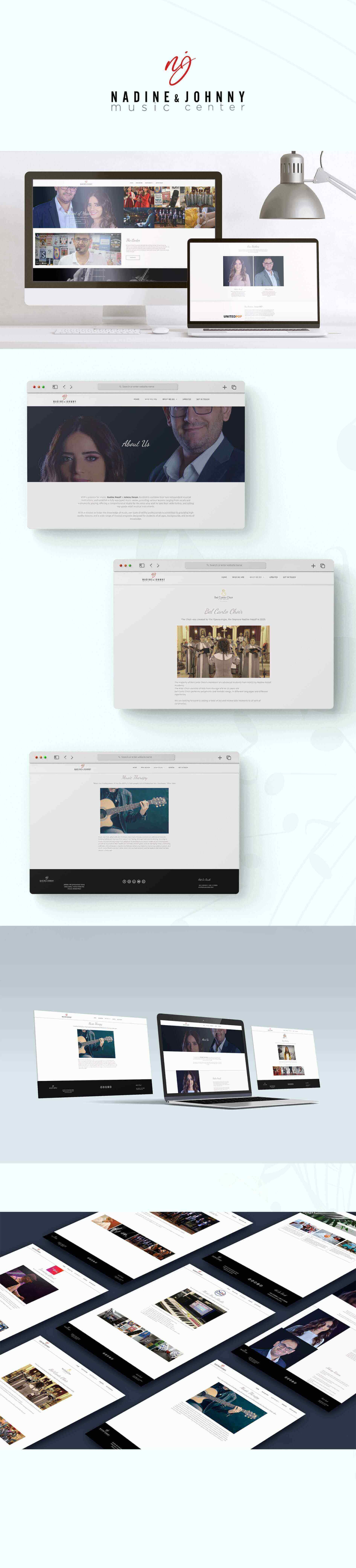 موقع الكتروني لمركز نادين وجوني للموسيقى في لبنان