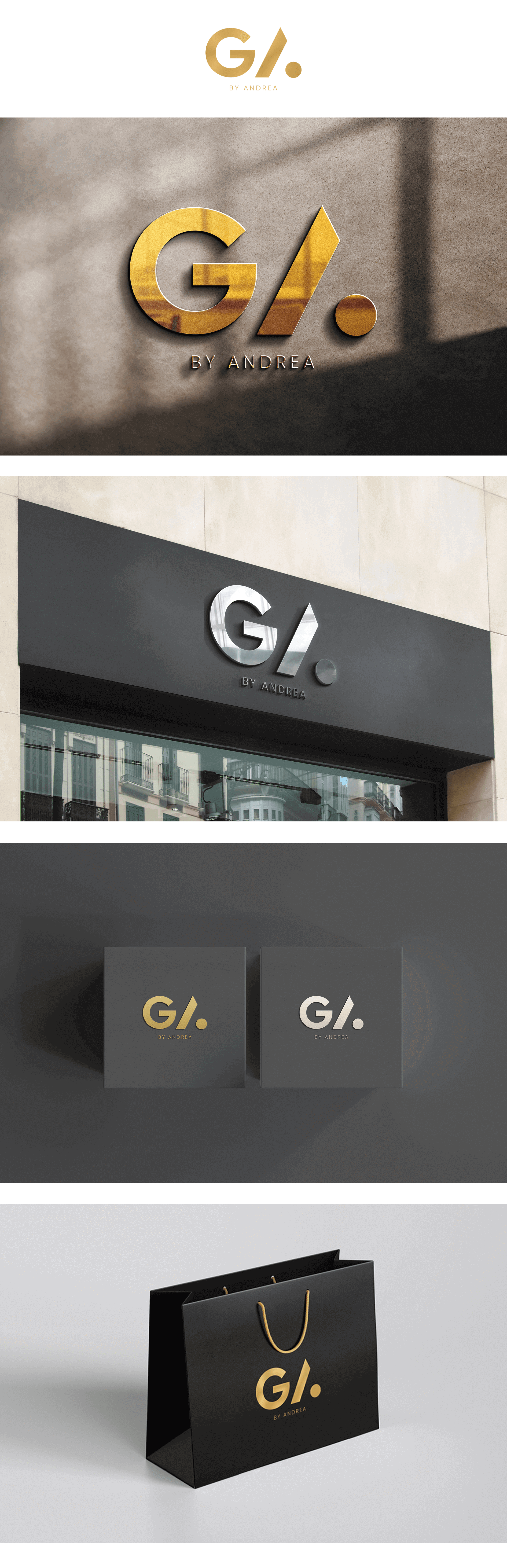 تصميم لشعار لصفحة &quot;GA by Andrea&quot; للاكسسوارات في لبنان