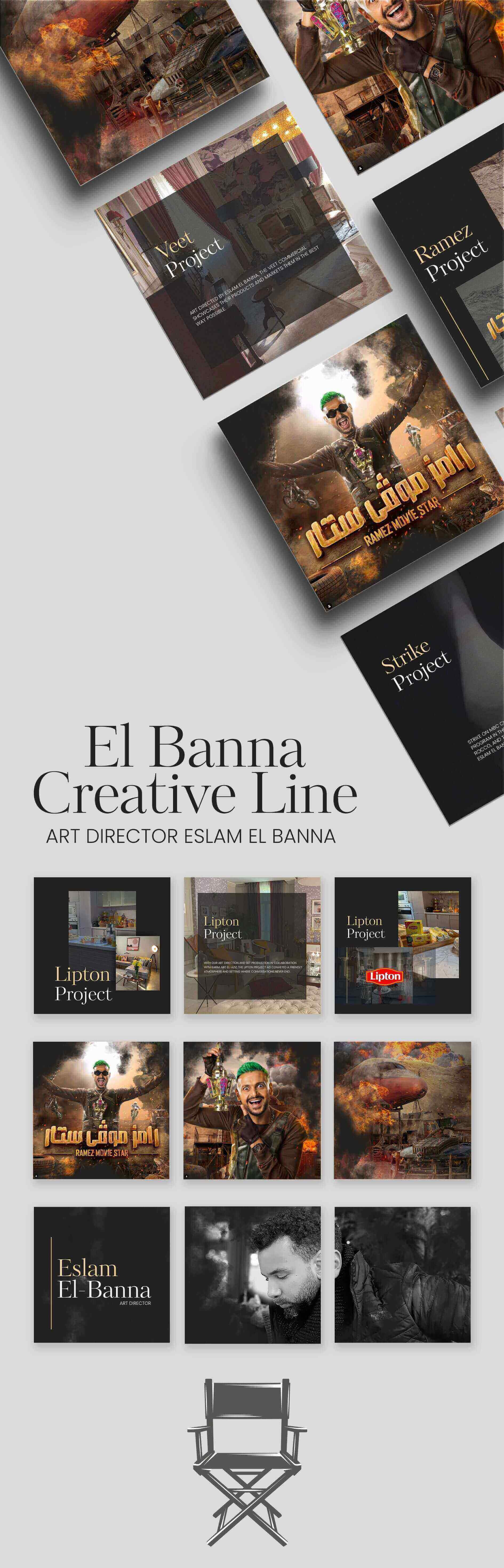 Social Media marketing campaign for the Eslam El Banna, Egyptian production manager