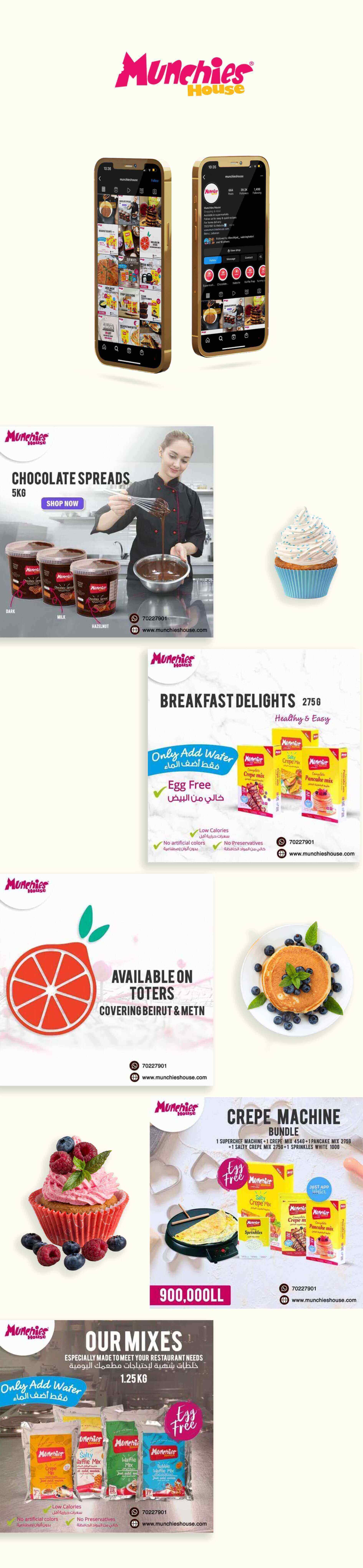 Online Marketing and advertising for Munchies House Arabia