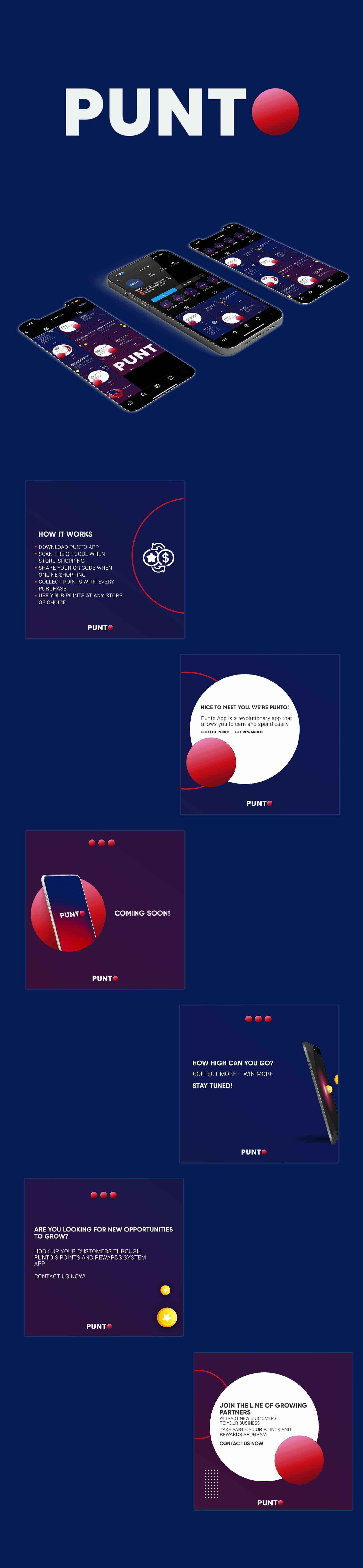 Social Media marketing campaign for Punto App