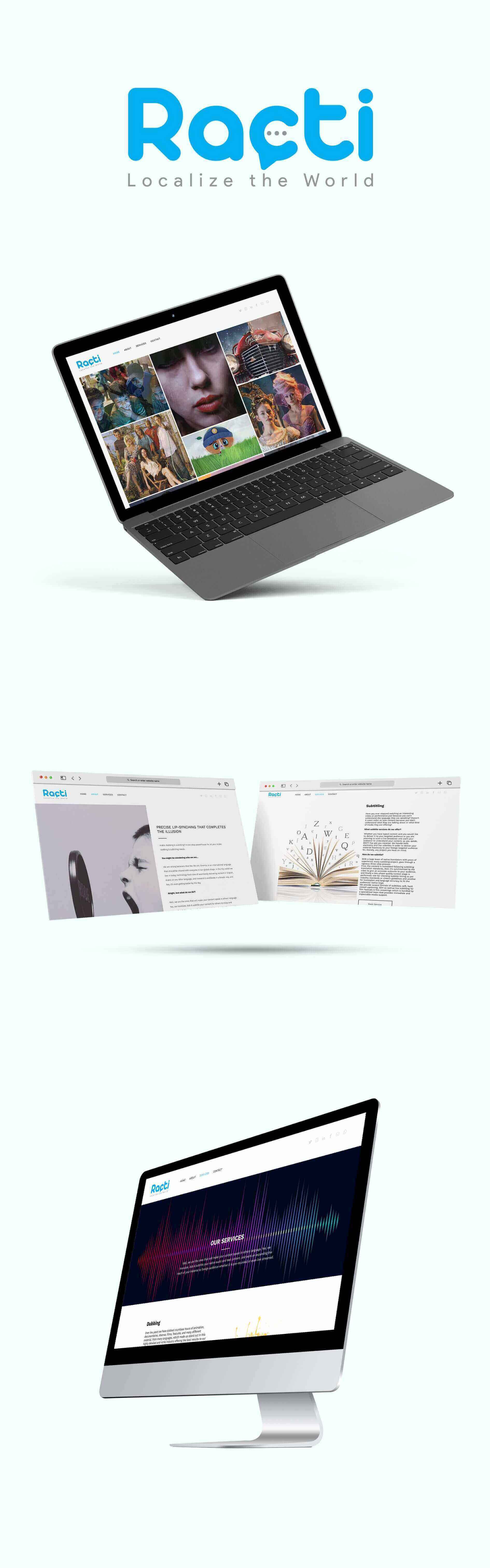 Template Website for Racti in Lebanon and Canada