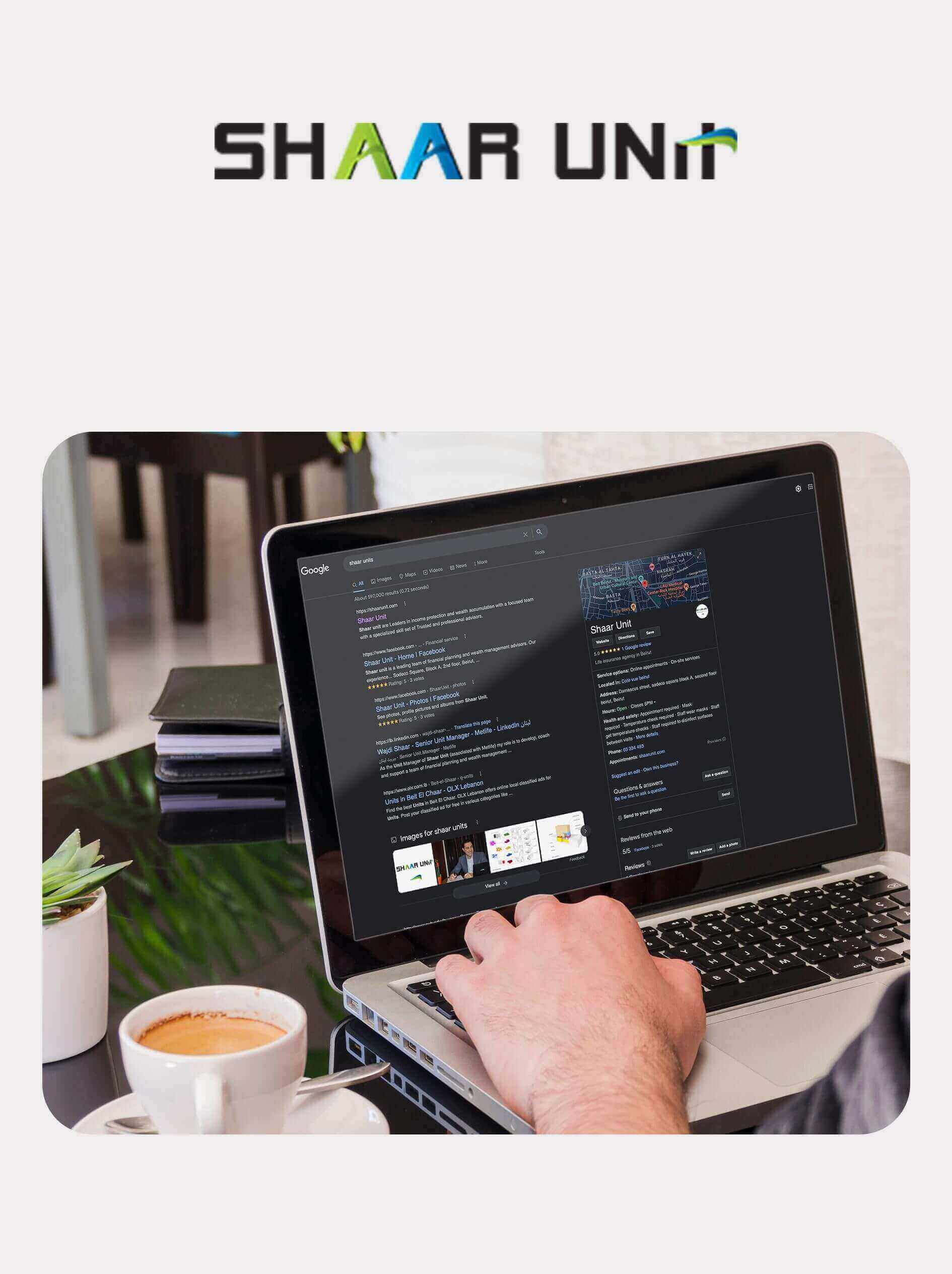 إدارة إعلانات غوغل لشركة شعار يونيت