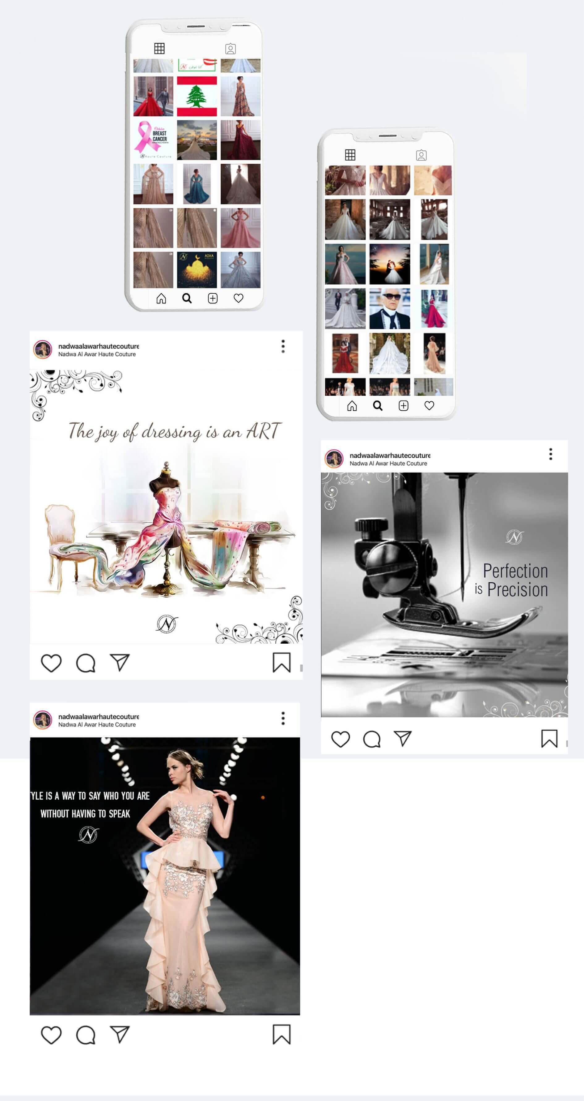 Nadwa Haute Couture social media marketing campaign