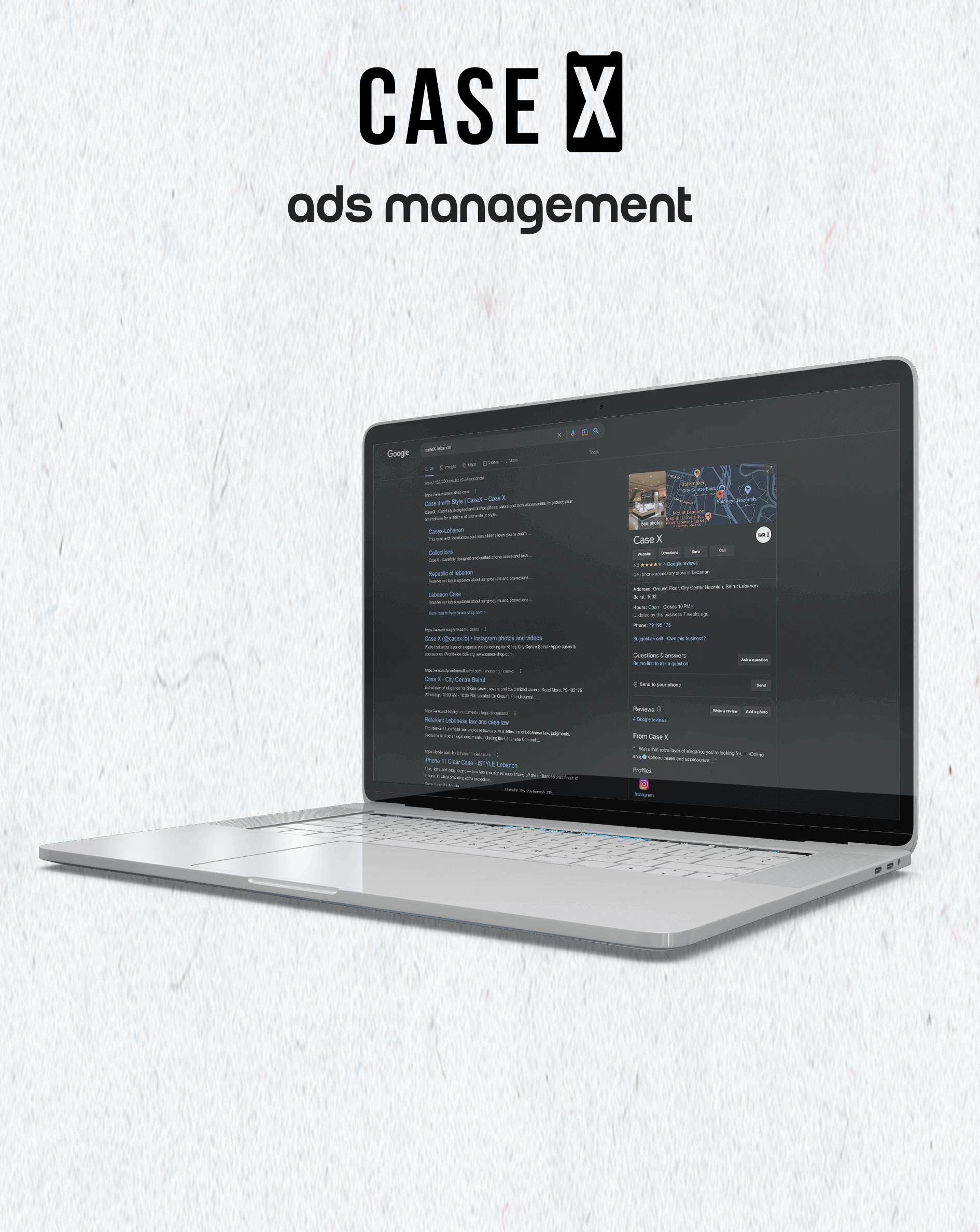 إدارة إعلانات شركة &quot;كايس اكس&quot; في لبنان