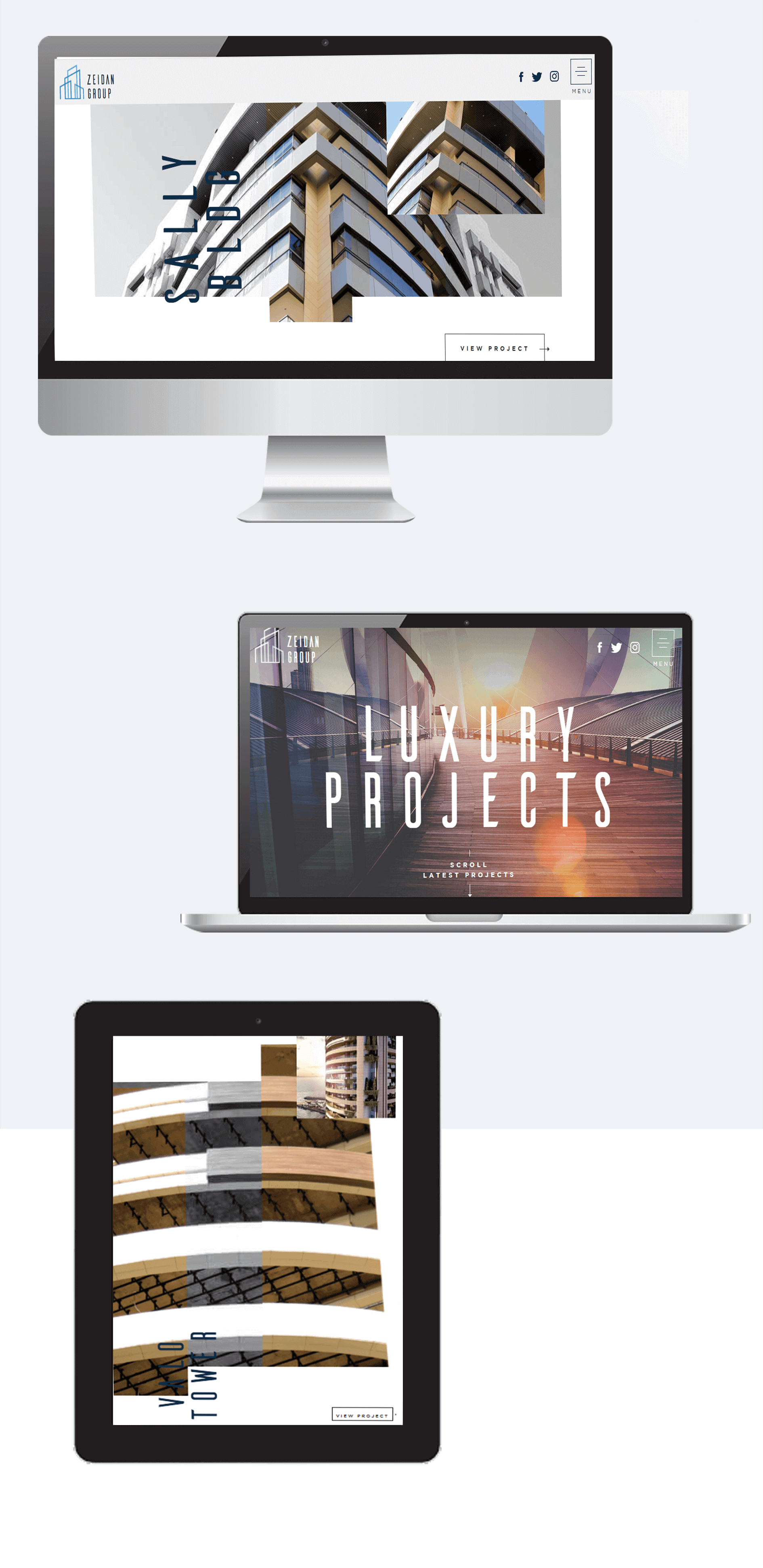 Zeidan Group creative website design and development