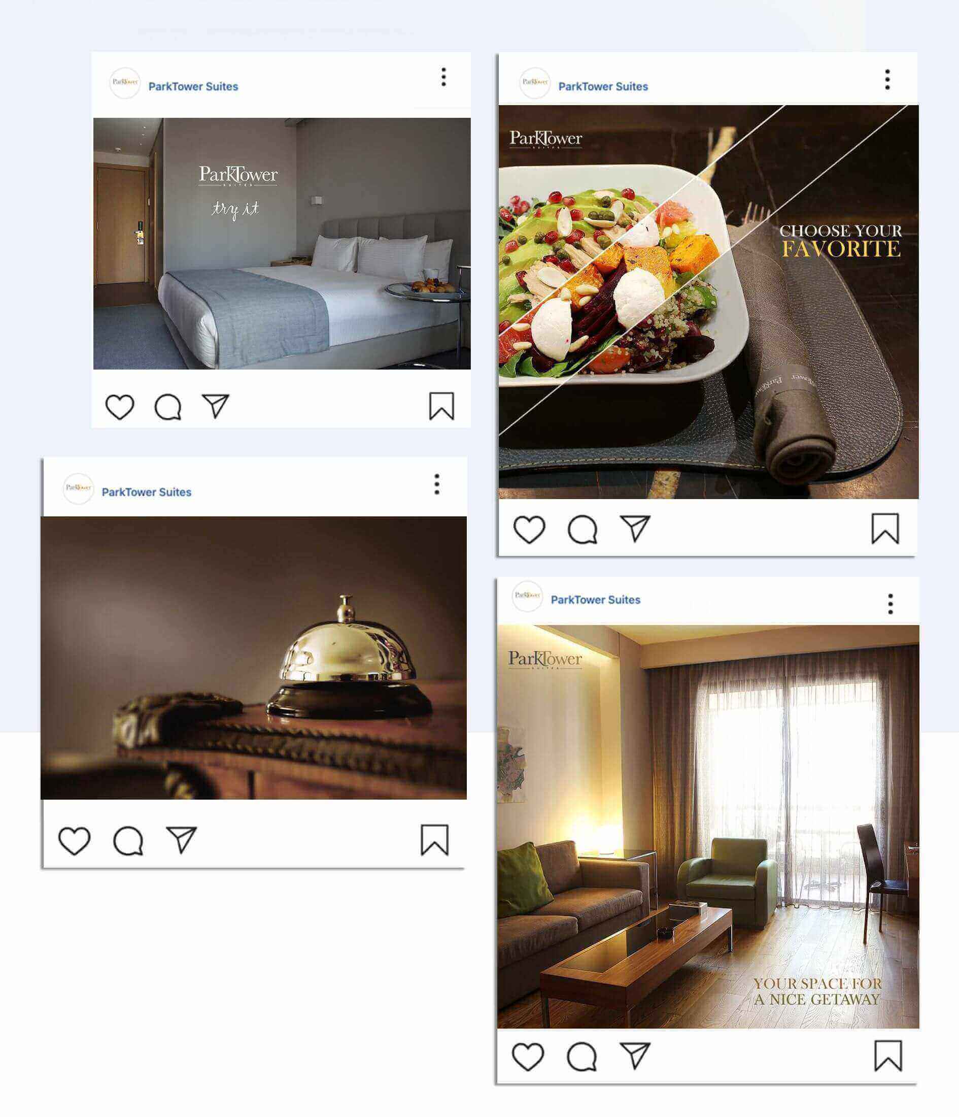 ParkTower Suites marketing and advertising online