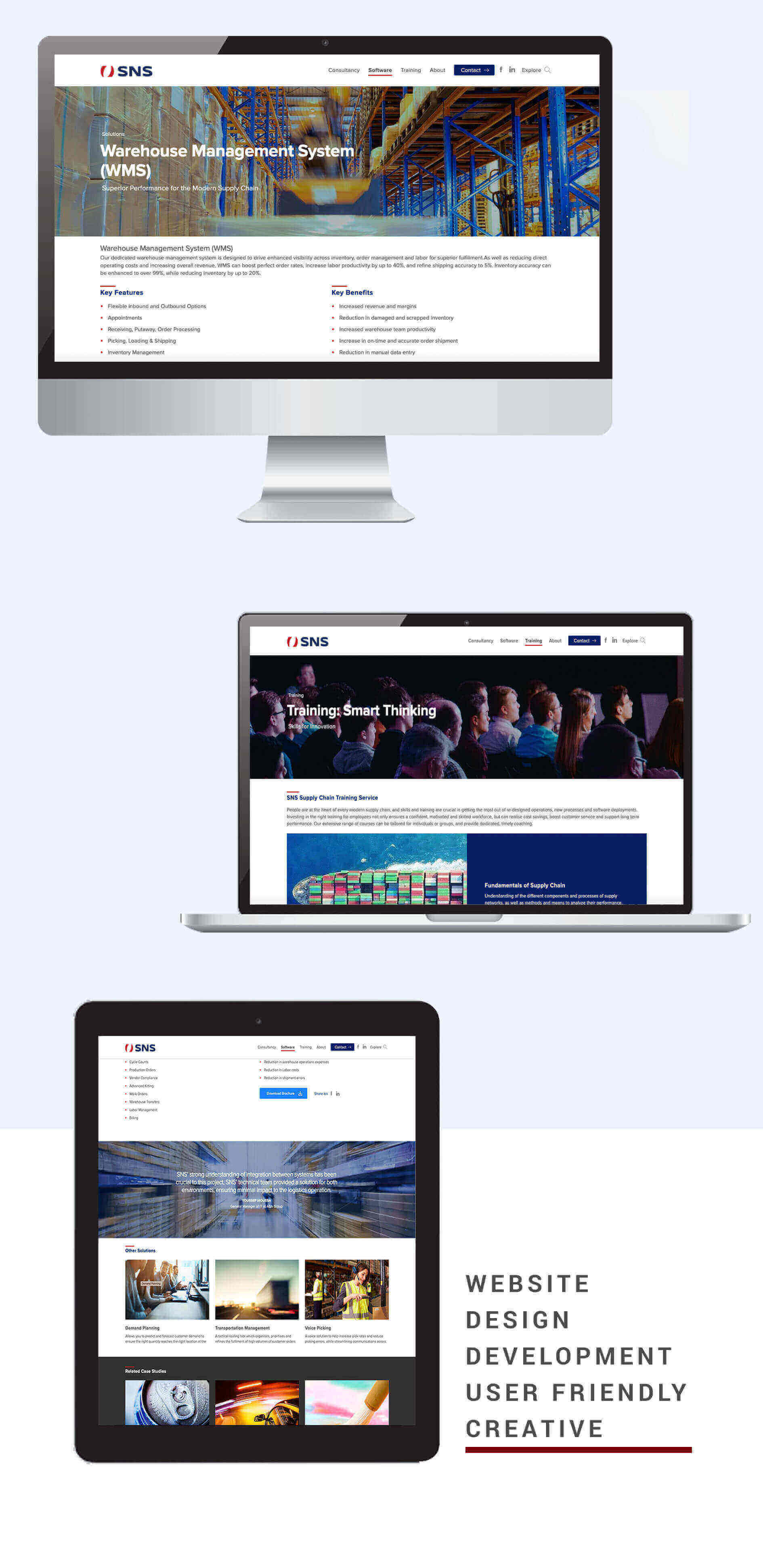 SNS web design and development