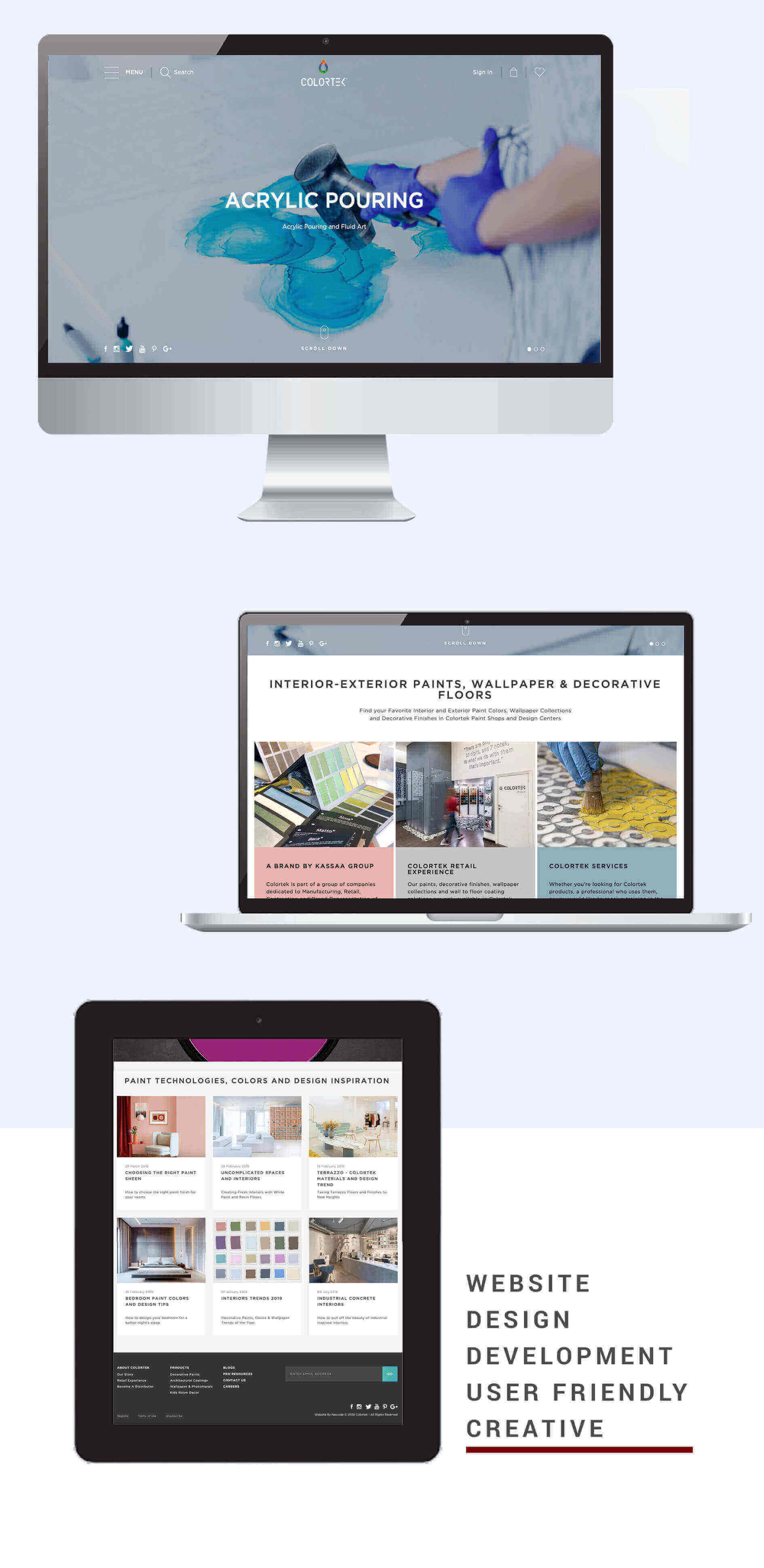 موقع إلكتروني لشركة كولورتك