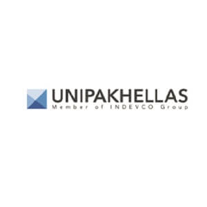 Website design and devlopment for Unipak Hellas in Greece Logo