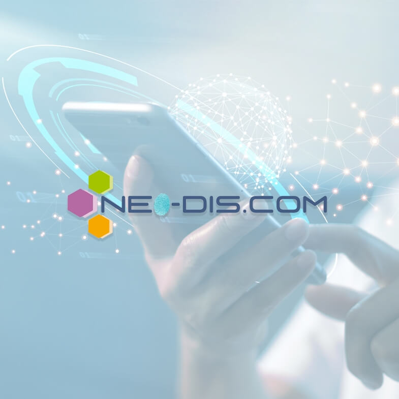 Custom website design and development for NEO-DIS