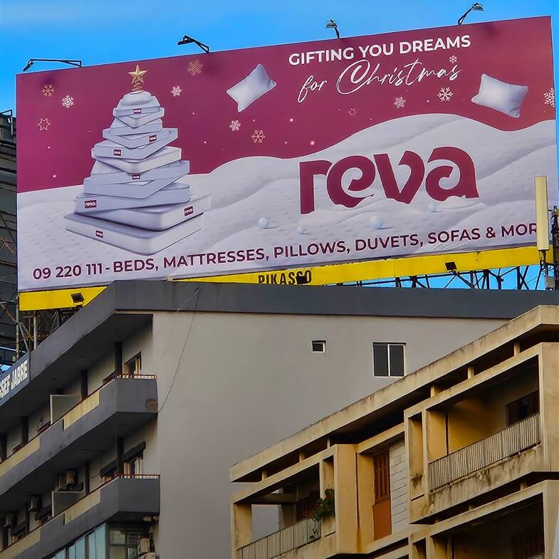 تصميمات اعلانية لشركة ريفا في لبنان