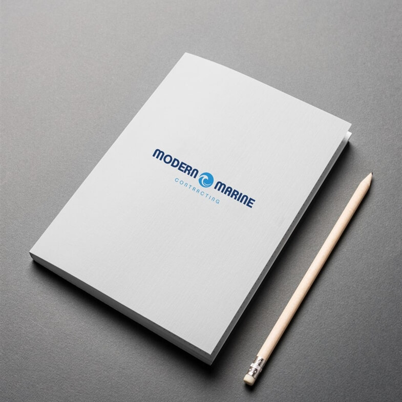 Logo design and branding for Modern marine in U.A.E.