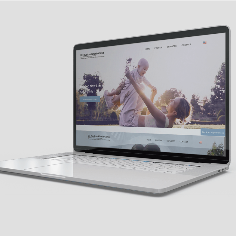 Template website setup for Dr. Rustom Al Khatib in Lebanon