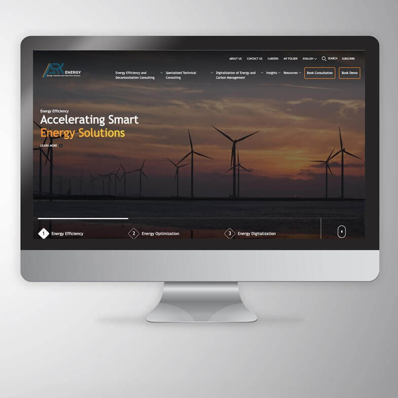 Custom Website Development for Ark Energy – UAE