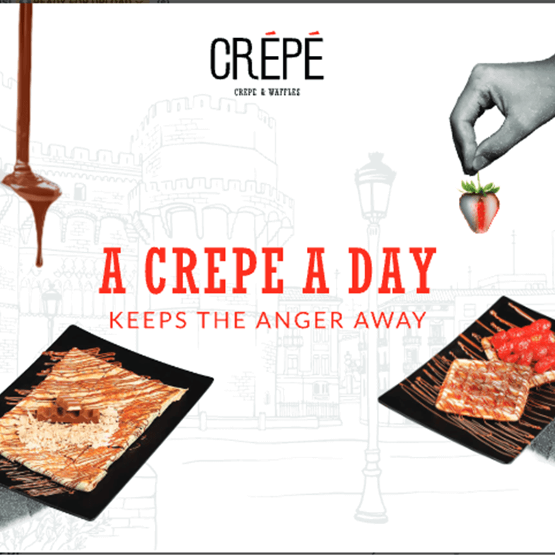 Branding designs for Crepe in Lebanon