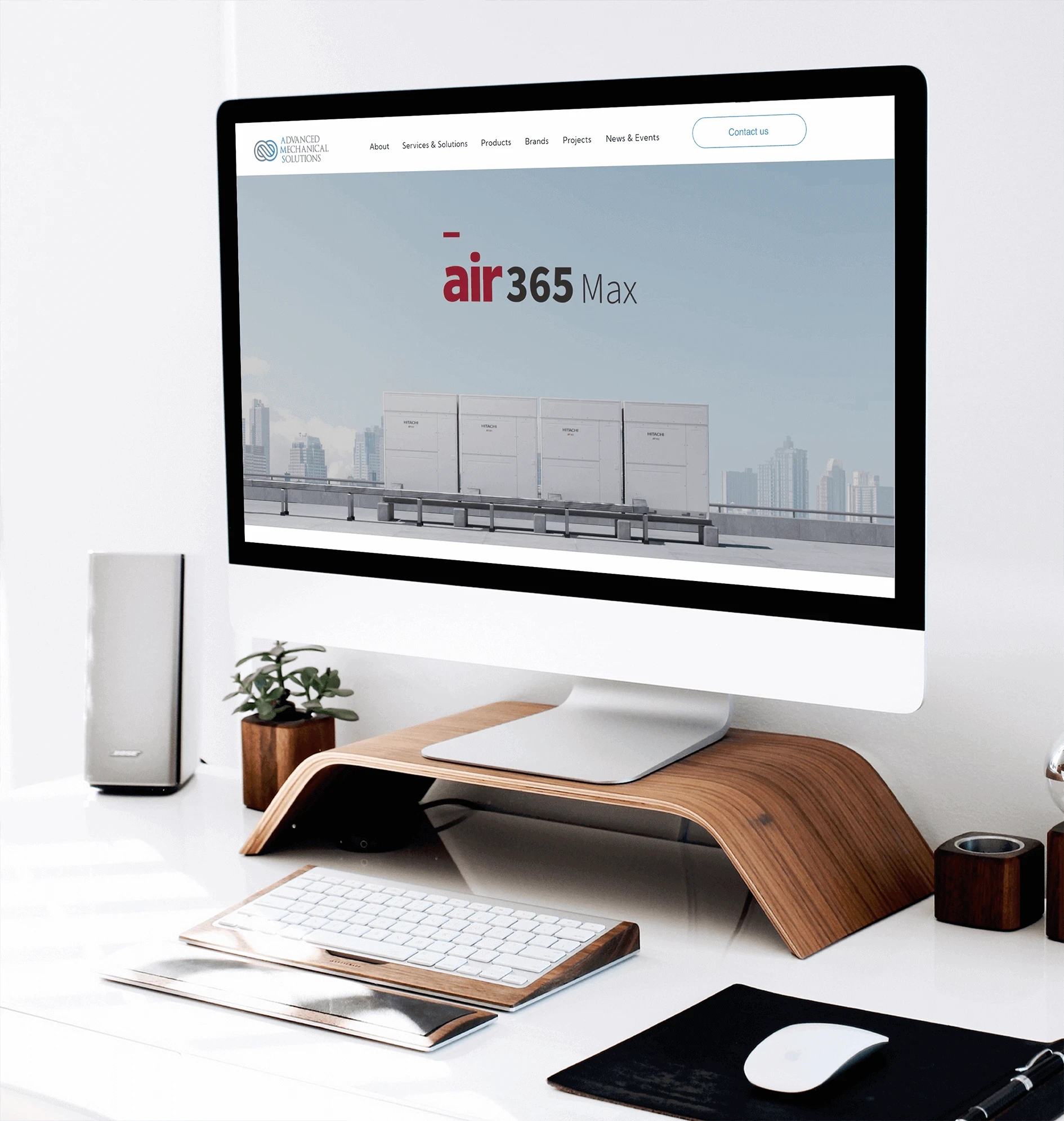 Website setup for Advanced Mechanical Solutions in Lebanon