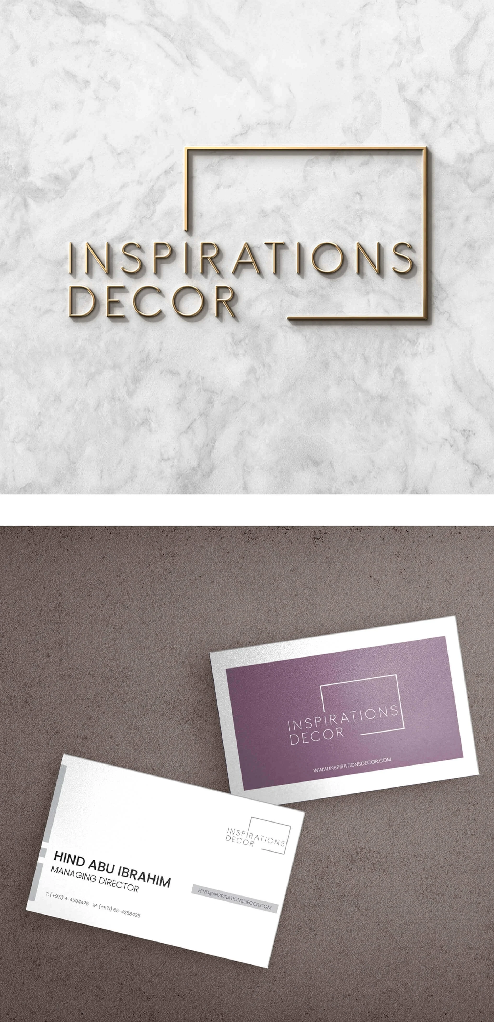 Logo Design for Inspirations décor in U.A.E.