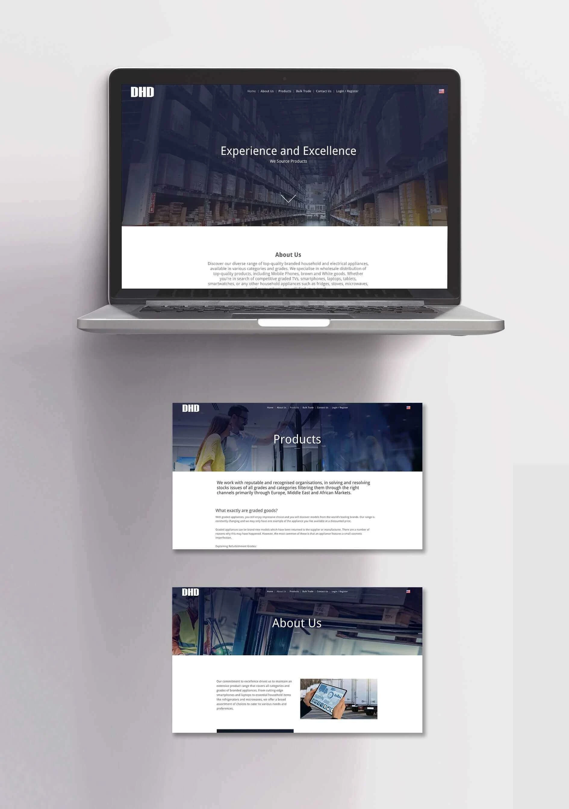 Template website setup for DHD