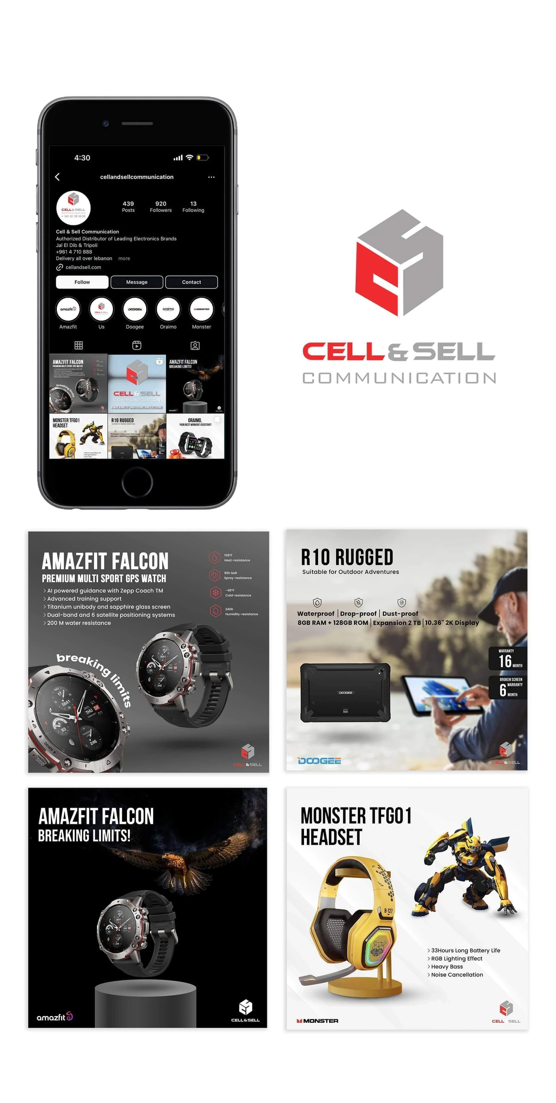 إدارة التسويق والإعلان عبر وسائل التواصل الاجتماعي لشركة "Cell and Sell" في لبنان