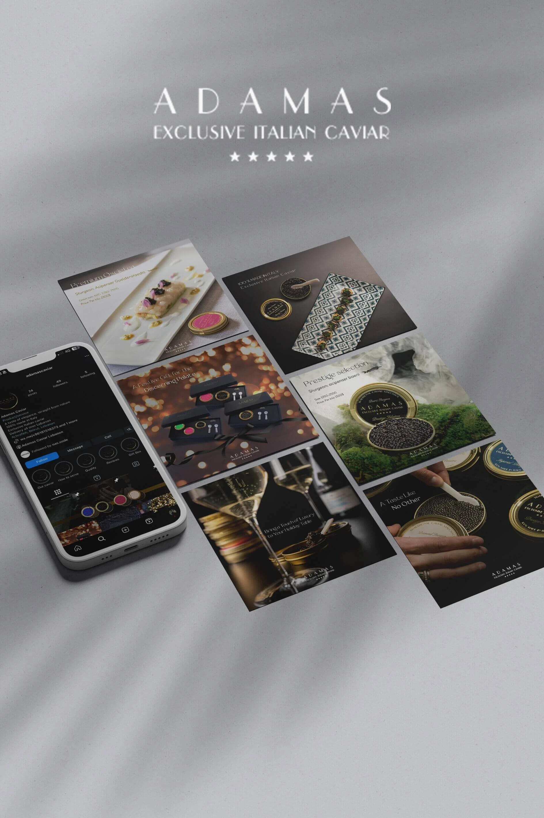Social Media Marketing for Adamas Caviar in Lebanon