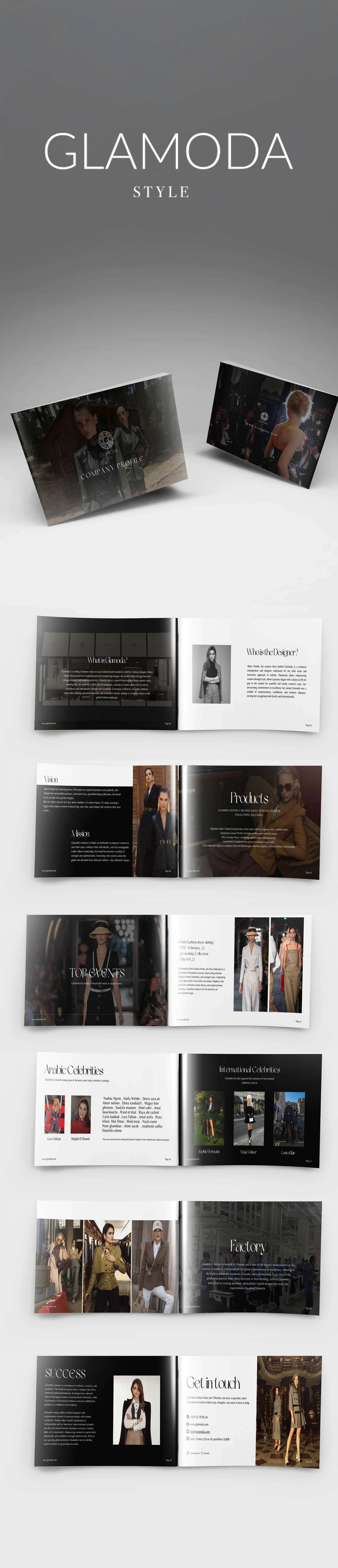 Company Profile Design for Glamoda