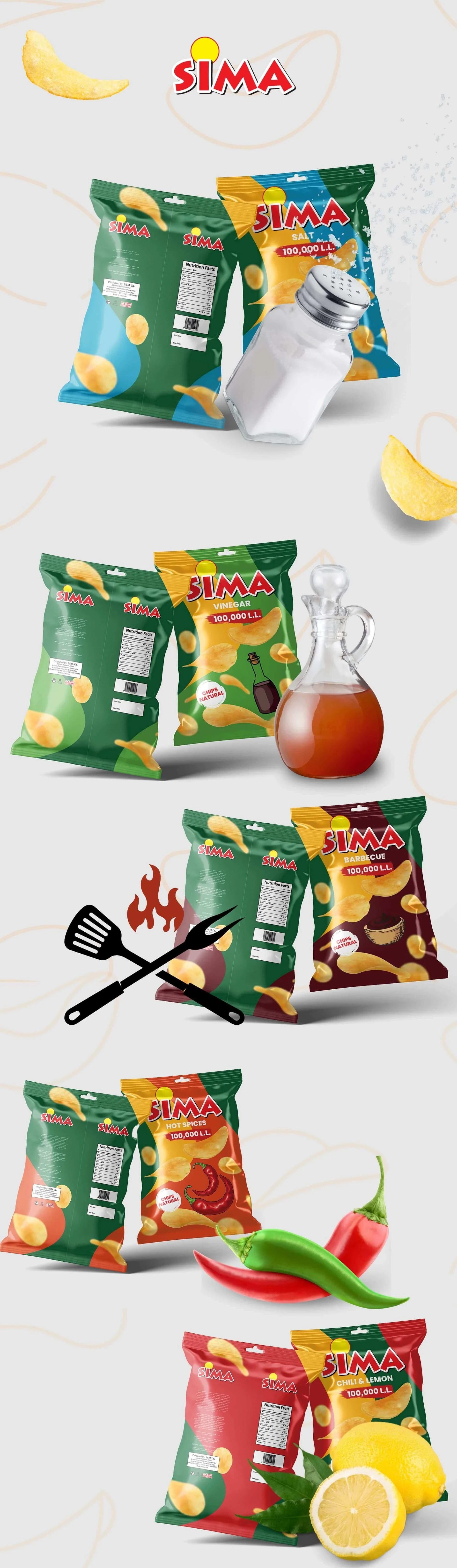Packaging Designs for Sima Chips