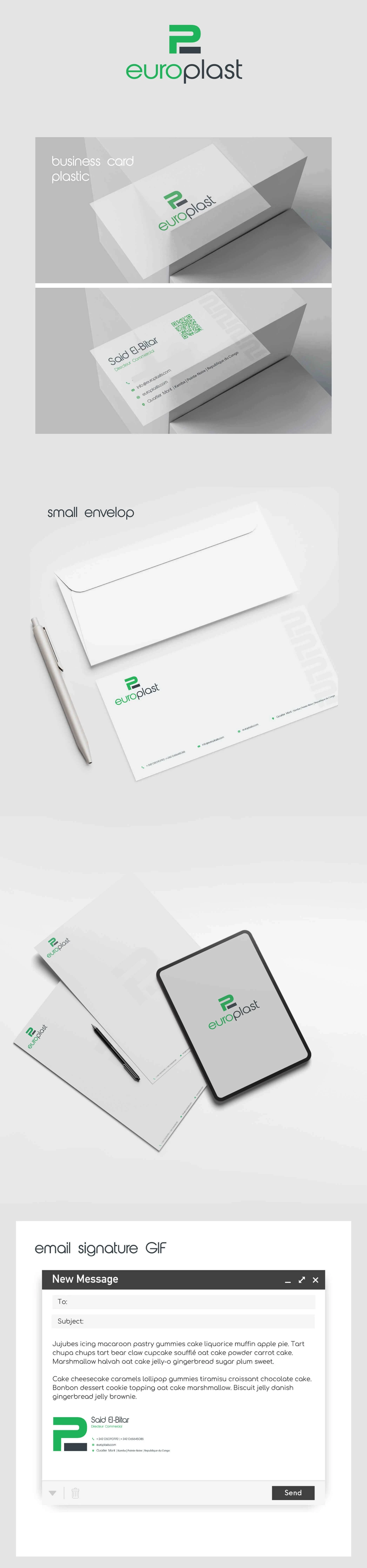 تصميم هوية شركة يوروبلاست
