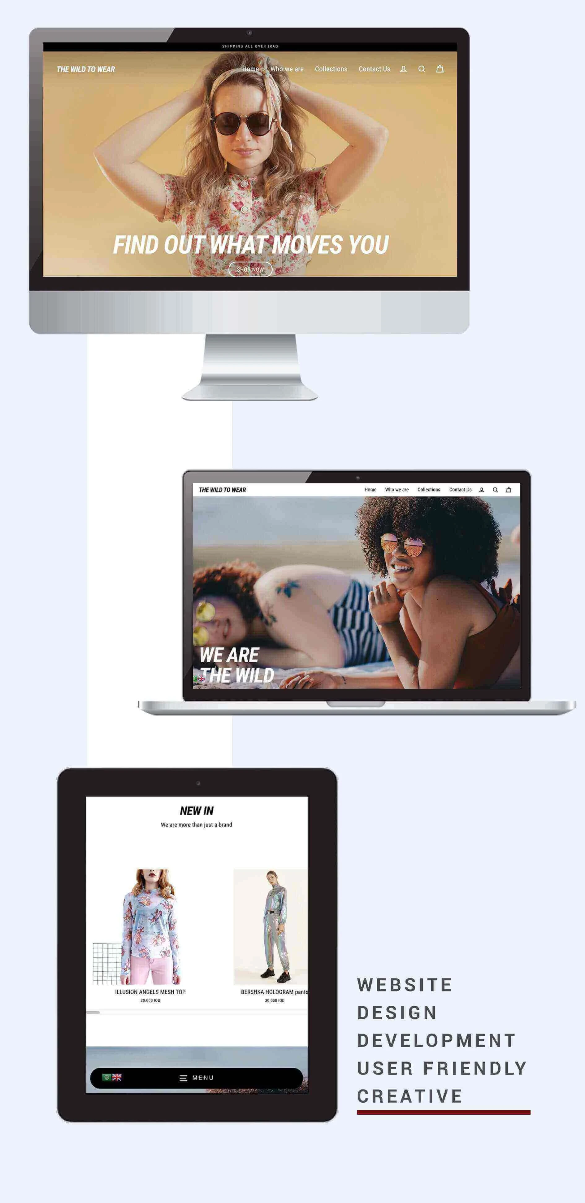 Template Website The wild to wear  Iraq
