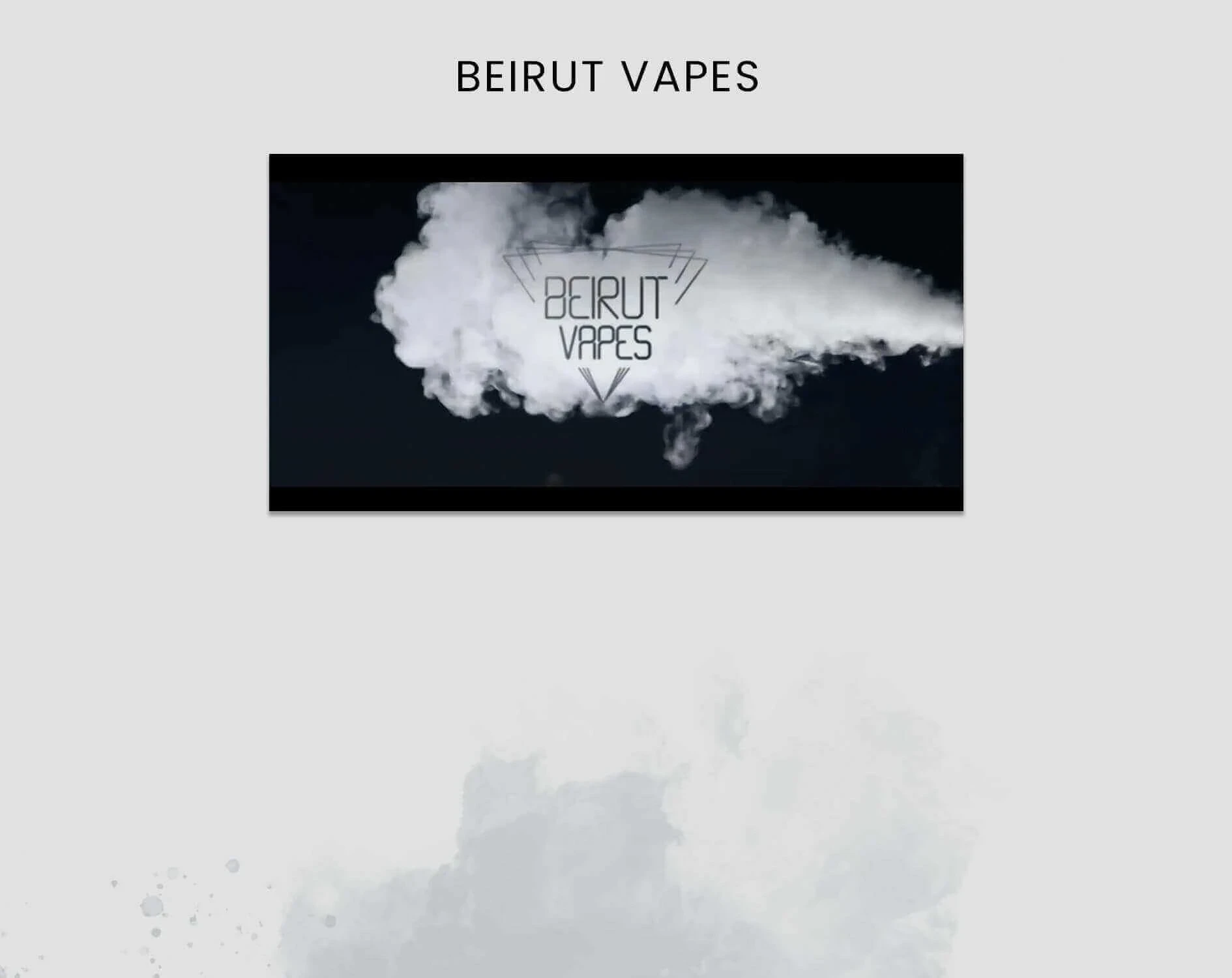 Video Production for Beirut Vapes in Lebanon