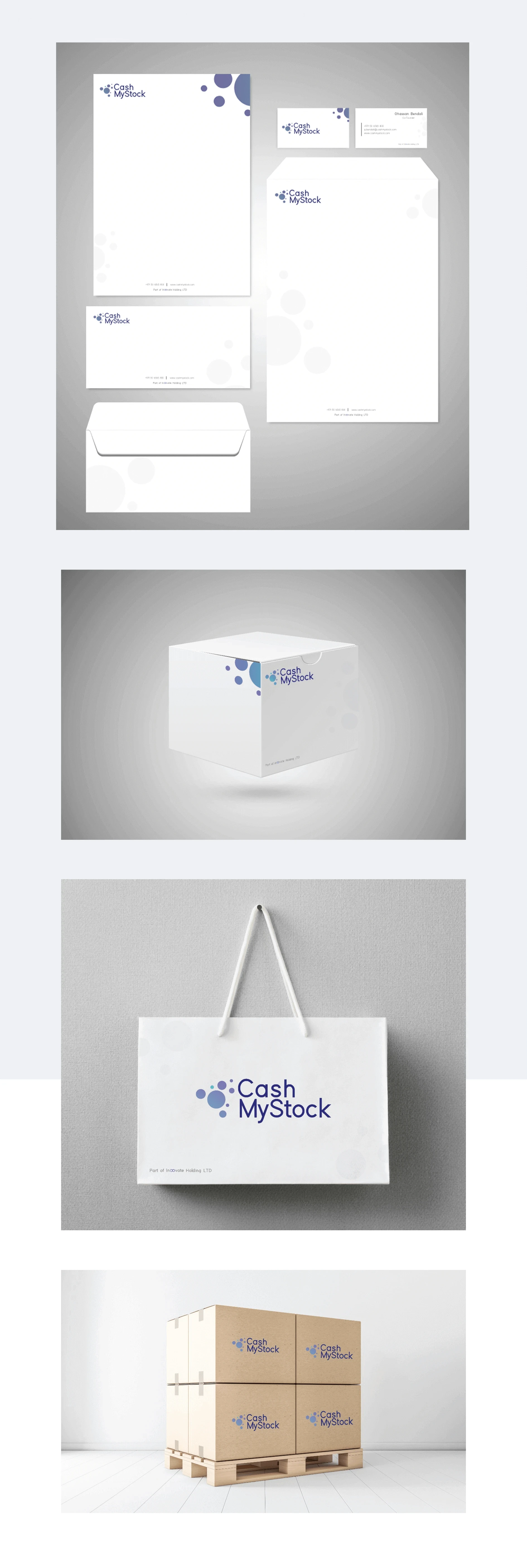 Full branding for Cash My Stock