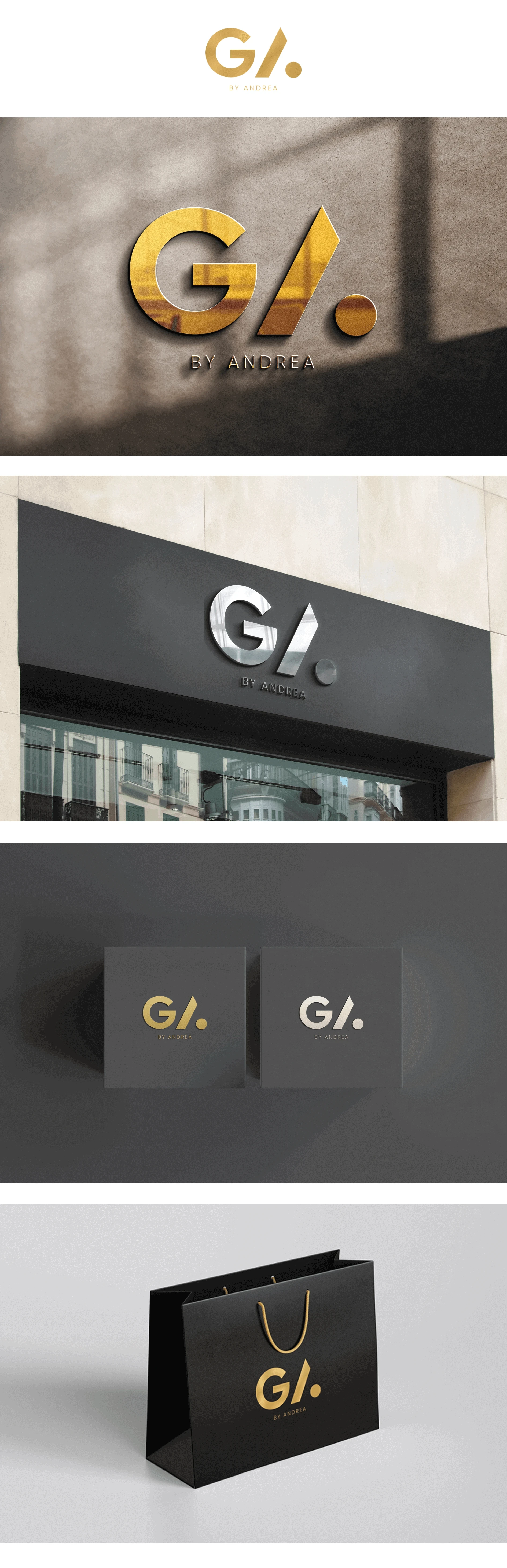 تصميم لشعار لصفحة "GA by Andrea" للاكسسوارات في لبنان