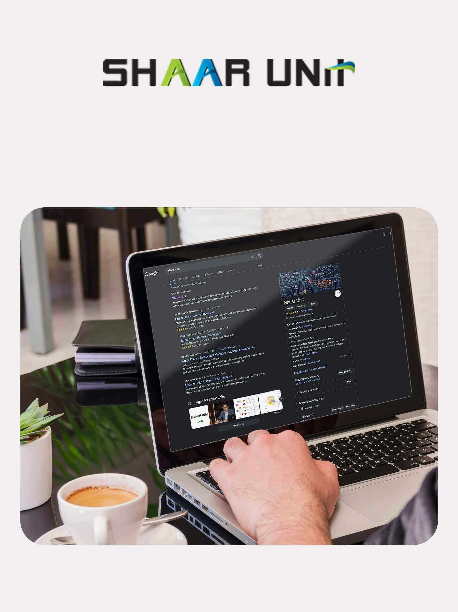 إدارة إعلانات غوغل لشركة شعار يونيت